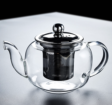 Glass Teapot with Steel Strainer 500ml