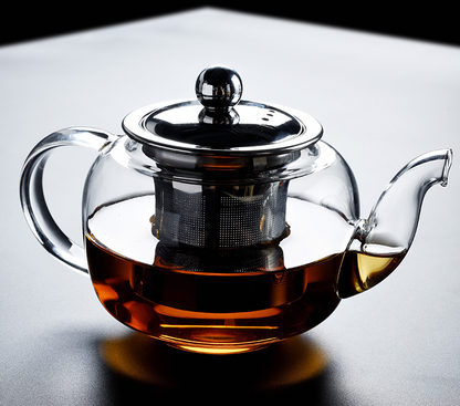 Glass Teapot with Steel Strainer 500ml