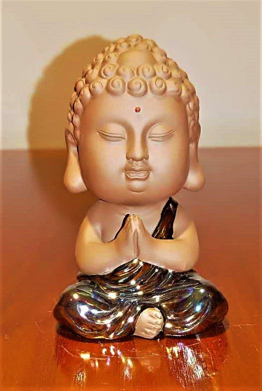 Purple Sand Buddha Statue (Luck)