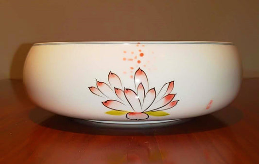Tea Cup Washing Bowl - Pink Lotus