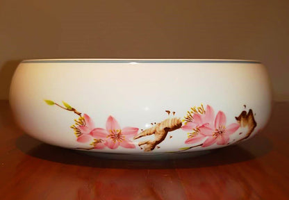 Tea Cup Washing Bowl - Peach Blossom